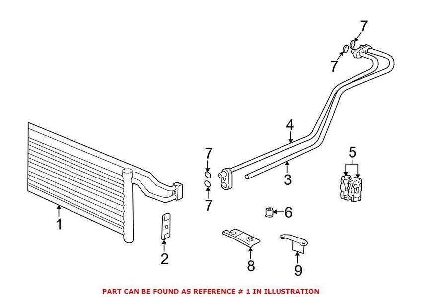 BMW Automatic Transmission Oil Cooler 17221745275